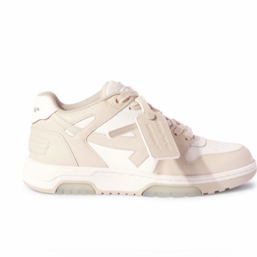 Off-White Out Of Office Sneakers Shoes New White Beige OWIA259C99LEA0060161